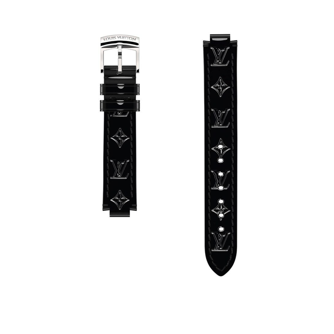 【特】タンブールPMストラップ モノグラム ヴェルニ R15221ブラック louis-vuitton--